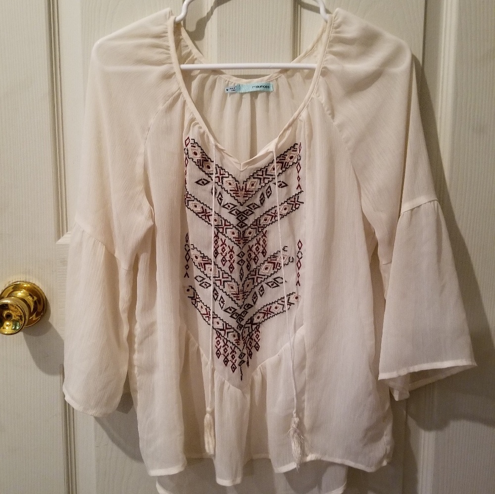 Ivory Peasant Top